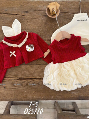 Sét cặp sơ sinh AO KHOAC đỏ 5-14kg