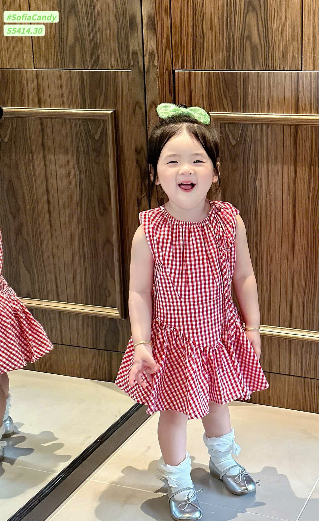 Đầm đỏ caro 12-40kg