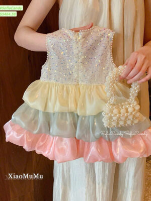 Đầm tầng công chúa bling 12-40kg