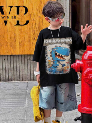 Set jean khủng long bé trai 12-60kg