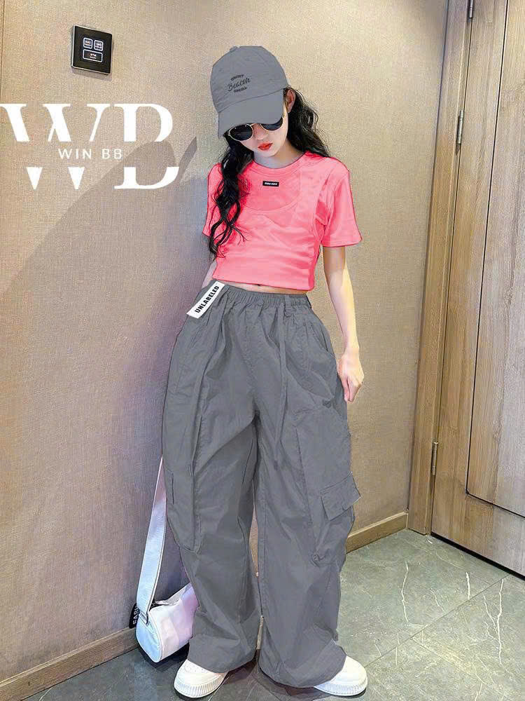 Quần kaki túi hộp dáng xuông 12-65kg - Hình ảnh 2