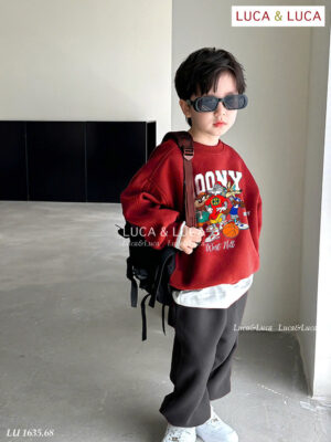 Bộ nỉ 10-40kf đỏ loony 1635